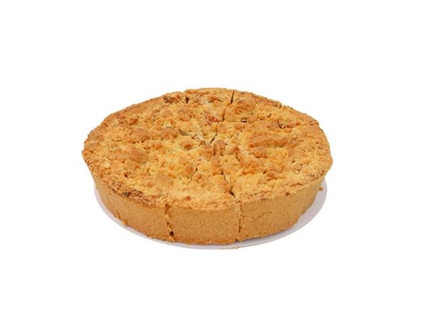 Appelkruimeltaart rond 1800 gram 12 punt